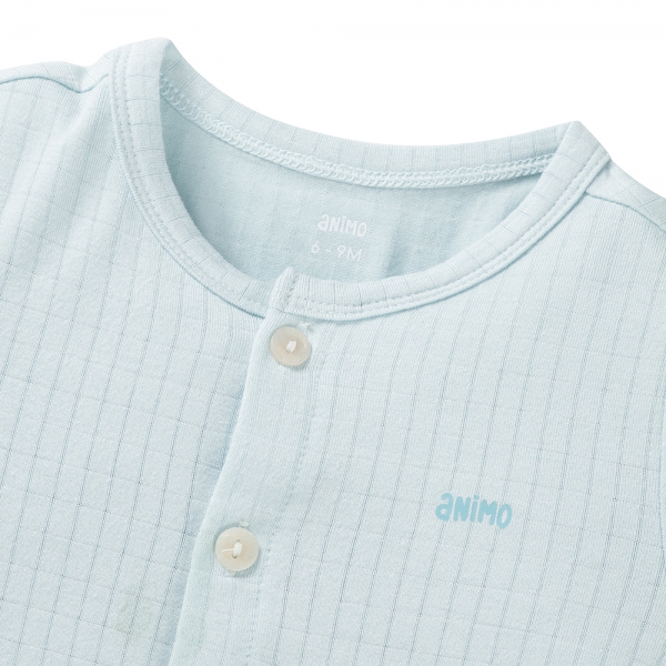 Set 2 bộ rayon chống muỗi ngắn Animo VD0825023 (0-24M,Ngọc-trắng,TT06)