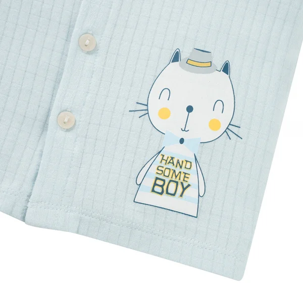 Set 2 bộ rayon chống muỗi ngắn Animo VD0825023 (0-24M,Ngọc-trắng,TT06)