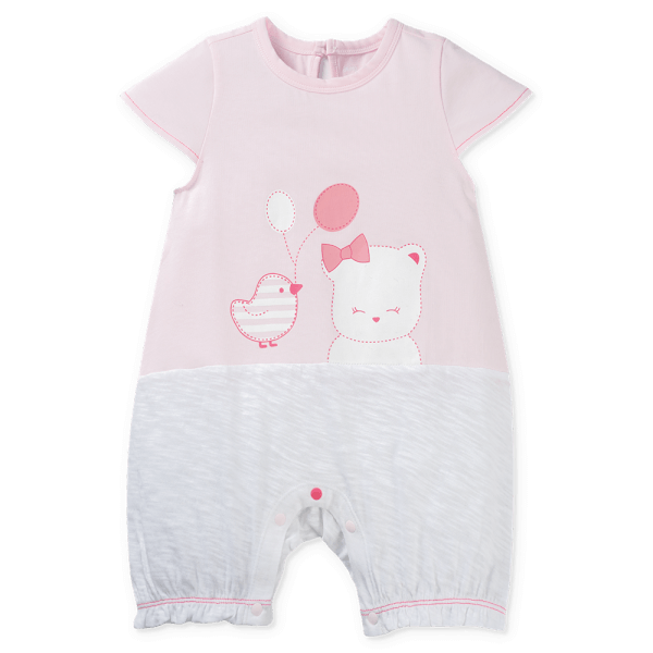 Bodysuit bé gái đùi Animo VD0525010 (0-12M,Hồng,NN02)