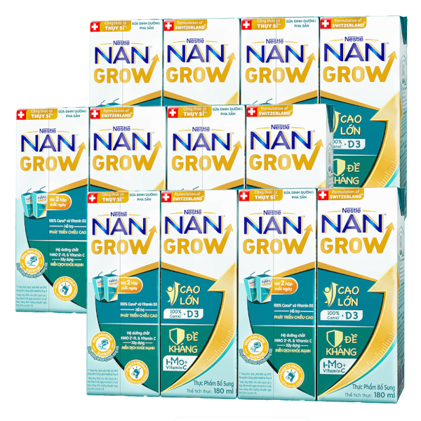 Combo 3 lốc thực phẩm bổ sung Nestlé NANGROW 6 (4x180ml)