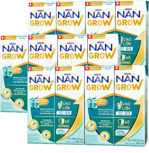Combo 3 lốc thực phẩm bổ sung Nestlé NANGROW 6 (4x180ml)