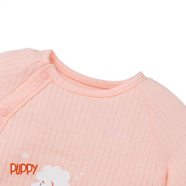 Set 2 bodysuit rayon chống muỗi dài Animo VD0825032 (0-12M,Hồng-dâu,TT06)