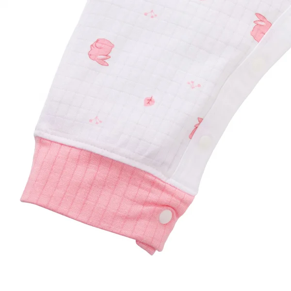 Set 2 bodysuit rayon chống muỗi dài Animo VD0825032 (0-12M,Hồng-dâu,TT06)