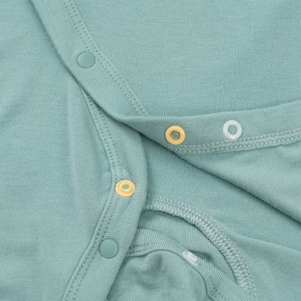 Set 2 Bodysuit kháng khuẩn Modal đùi Animo VD0725009 (0-3M,Lá-trắng,DD06)