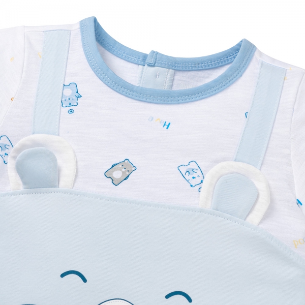 Bodysuit bé trai đùi Animo VD0525006 (0-12M,Xanh,NN02)