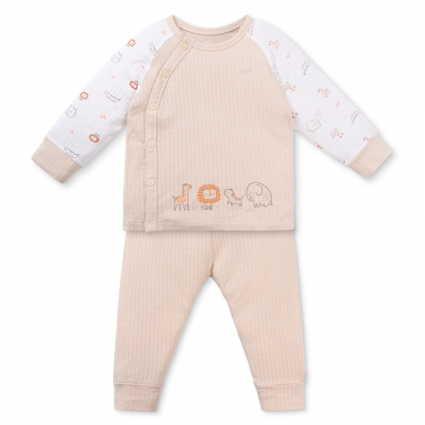 Set 2 bộ rayon chống muỗi dài Animo VD0825026 (0-24M,Be-xám,NN06)