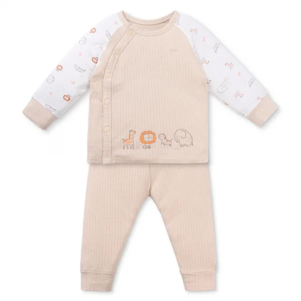 Set 2 bộ rayon chống muỗi dài Animo VD0825026 (0-24M,Be-xám,NN06)