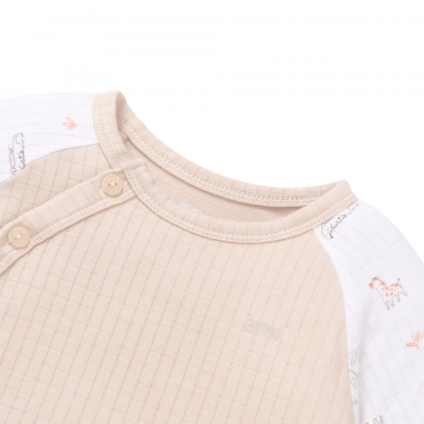 Set 2 bộ rayon chống muỗi dài Animo VD0825026 (0-24M,Be-xám,NN06)