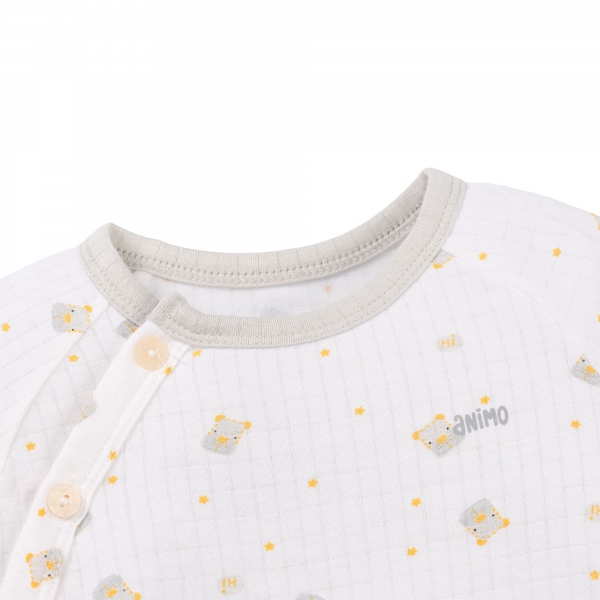 Set 2 bộ rayon chống muỗi dài Animo VD0825026 (0-24M,Be-xám,NN06)