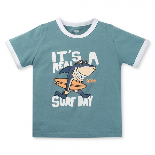 Bộ bé trai ngắn Animo Easy HN0725026 (1-4Y,Lá-dương,DD02)
