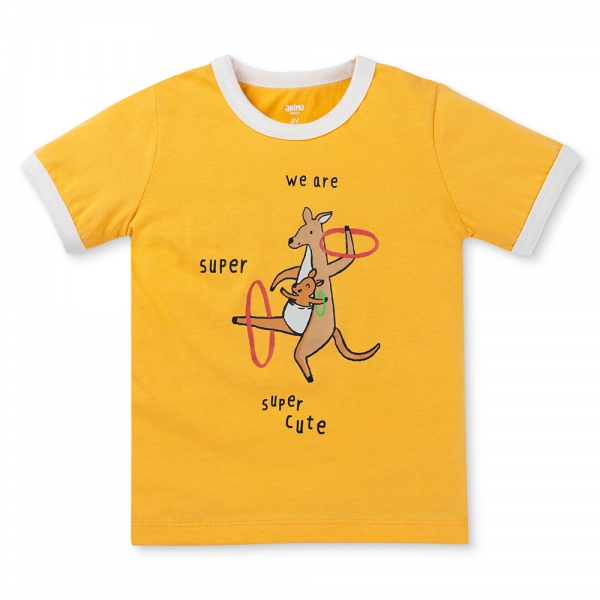 Bộ bé trai ngắn Animo Easy HN0725014 (1-4Y,Vàng-kem,TT02)