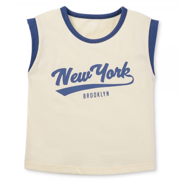 Bộ bé gái ngắn Animo Easy LU0725037 (1-4Y,Kem-navy,DD02)