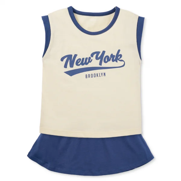 Bộ bé gái áo sát nách chân váy Animo easy (1-4Y) LU0725037