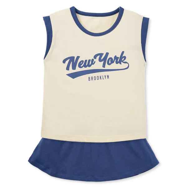 Bộ bé gái áo sát nách chân váy Animo easy (1-4Y) LU0725037