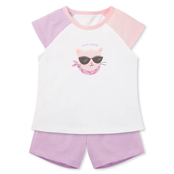 Bộ bé gái áo tay ngắn quần ngắn Animo easy (1-4Y) LU0725035