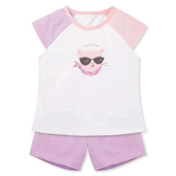 Bộ bé gái áo tay ngắn quần ngắn Animo easy (1-4Y) LU0725035