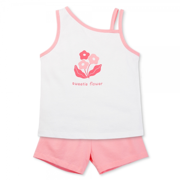 Bộ bé gái ngắn Animo Easy LU0825068 (1-4, Kem, TT03)