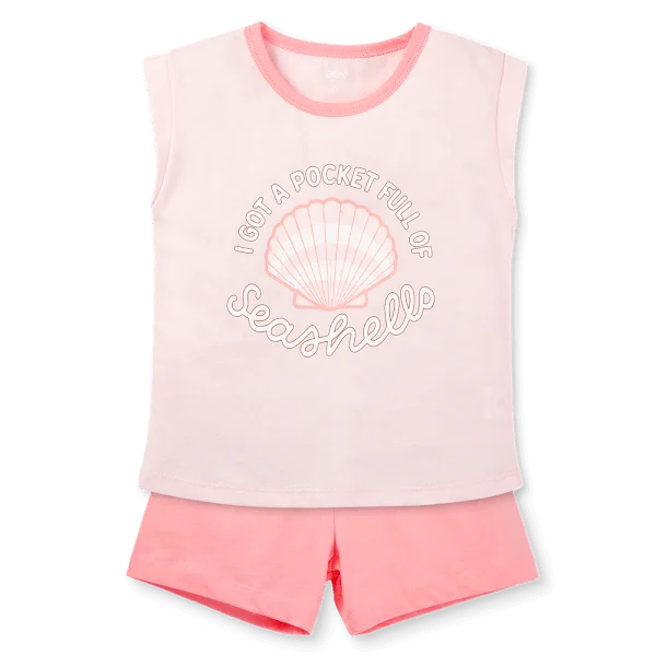 Bộ bé gái áo sát nách quần ngắn Animo easy (1-4Y) LU0725033