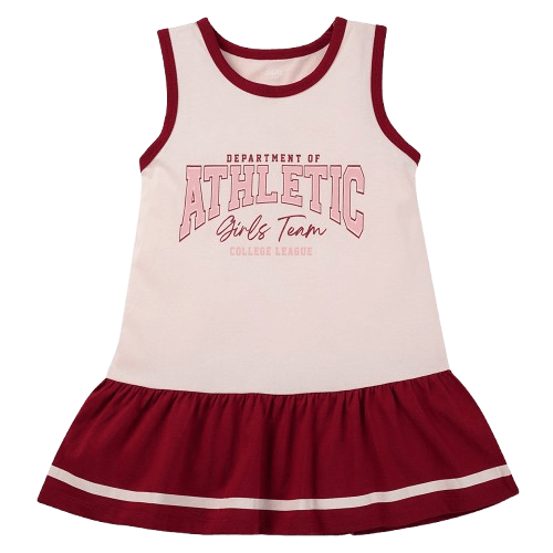 Đầm bé gái Animo Easy TX0825055 (1-4Y,Hồng-đỏ đô,DD02)