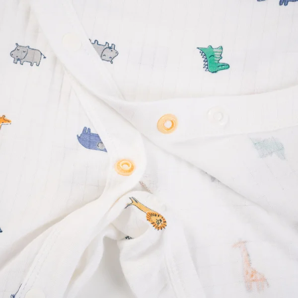 Set 2 bodysuit rayon chống muỗi đùi Animo VD0825028 (0-12M,Vàng-xanh,TT06)