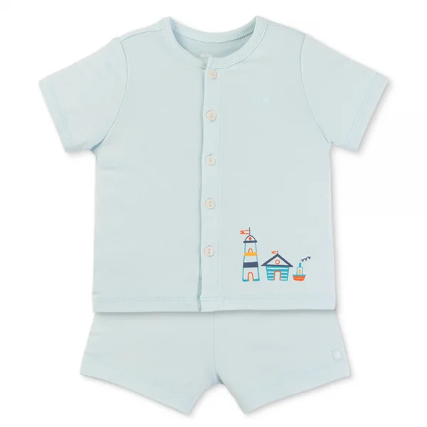 Set 2 Bộ kháng khuẩn Modal ngắn Animo VD0725004 (0-3M,Lá-trắng,NN06)