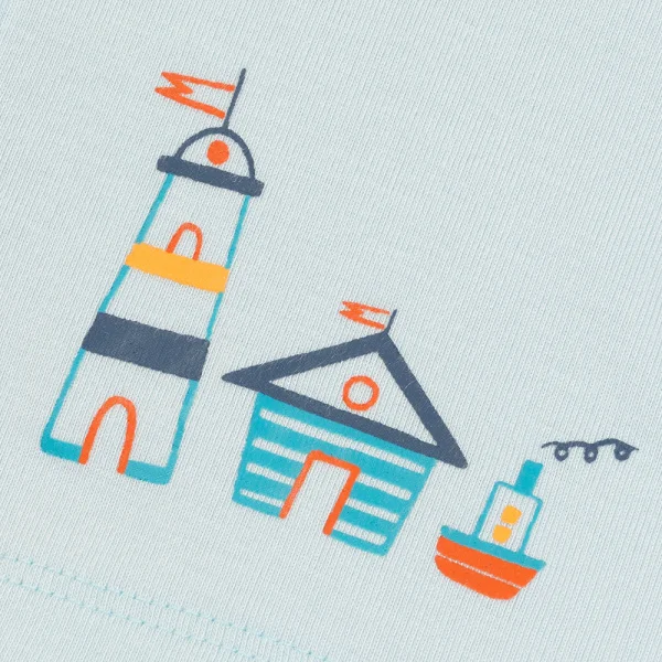 Set 2 Bộ kháng khuẩn Modal ngắn Animo VD0725004 (0-3M,Lá-trắng,NN06)