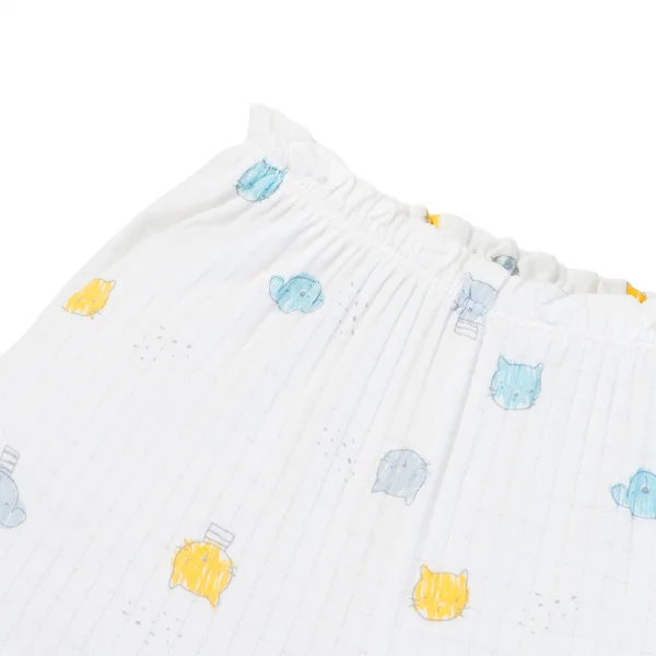 Set 2 bộ rayon chống muỗi ngắn Animo VD0825024 (0-24M,Xanh -trắng,TT06)