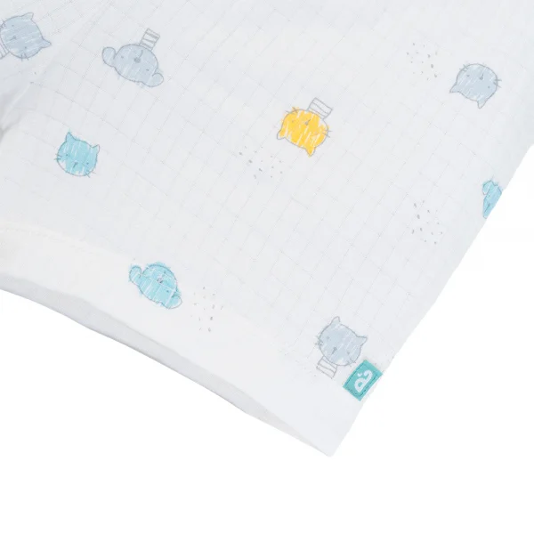 Set 2 bộ rayon chống muỗi ngắn Animo VD0825024 (0-24M,Xanh -trắng,TT06)