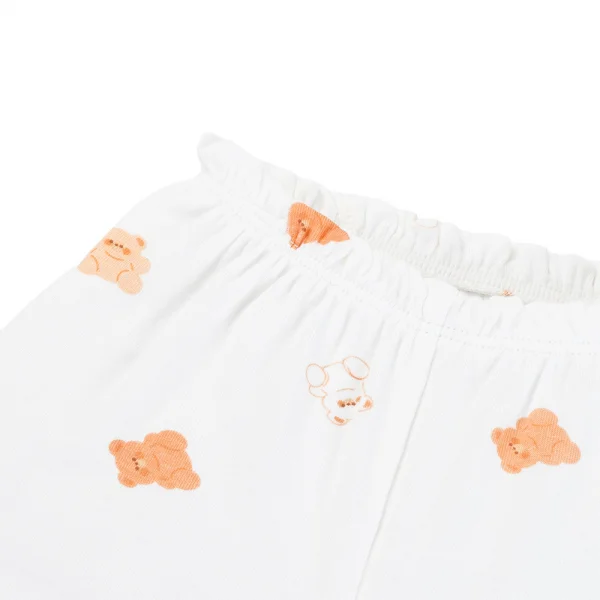 Set 2 Bộ kháng khuẩn Modal ngắn Animo VD0725001 (0-3M,Cam-trắng,TT06)