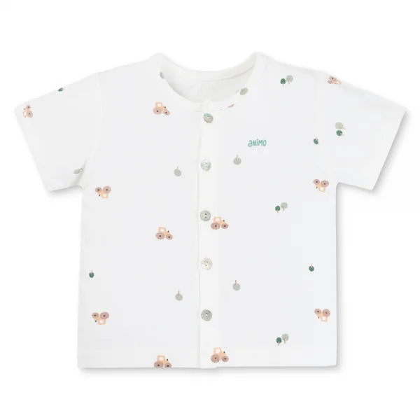 Set 2 Bộ kháng khuẩn Modal ngắn Animo BMC0625001 (0-24M,Lá-trắng,DD06)