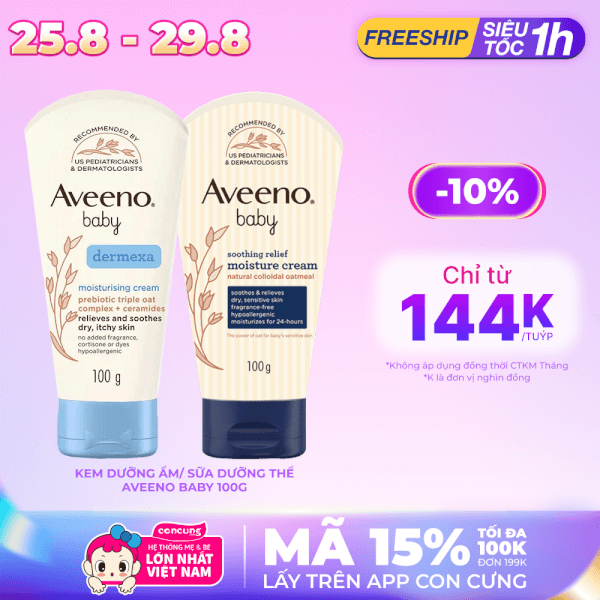 Kem dưỡng ẩm Aveeno Baby Soothing Relief Moisture Cream 100g