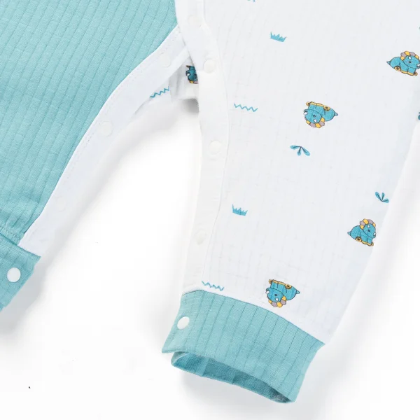 Set 2 bodysuit rayon chống muỗi dài Animo VD0825030 (0-12M,Lá-xanh,TT06)