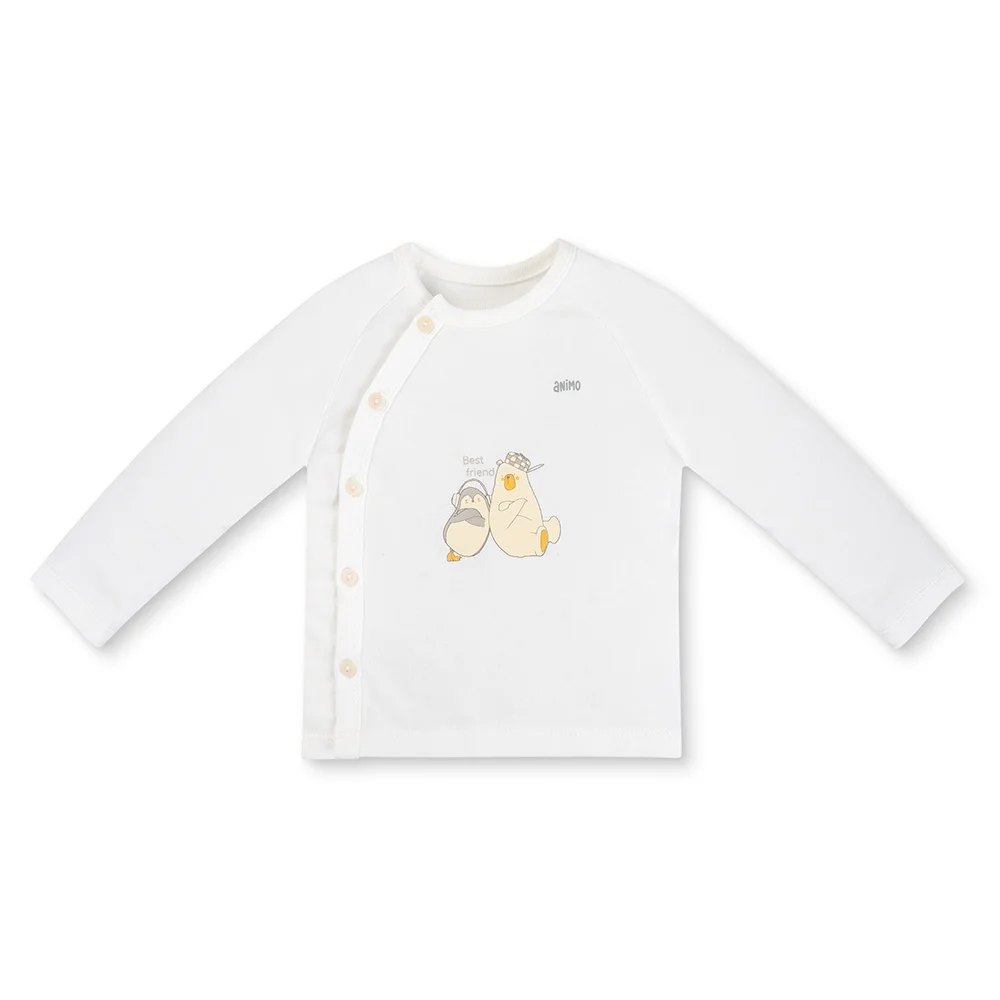 Bộ modal kháng khuẩn dài Animo HR VD0825082 (0-6M,Trắng,NN06)