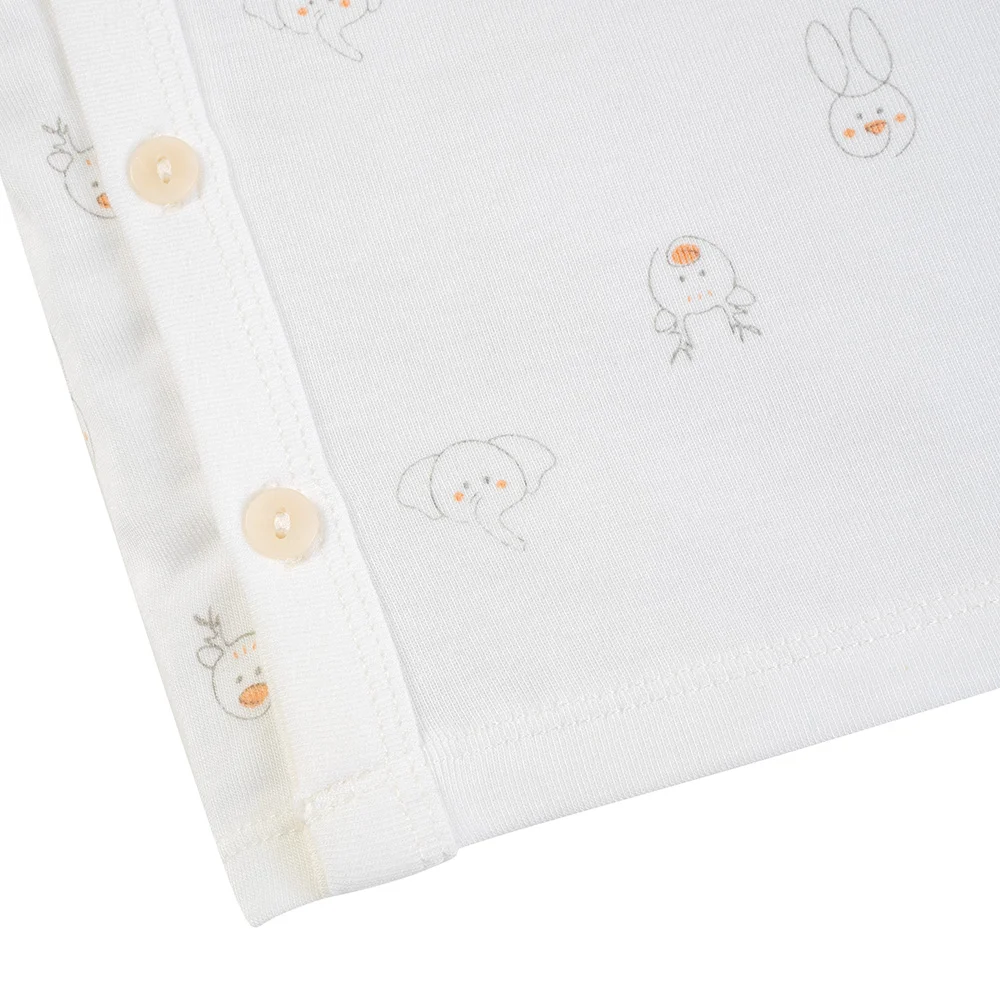 Bộ modal kháng khuẩn dài Animo HR VD0825081 (0-6M,Xám-trắng,NN06)