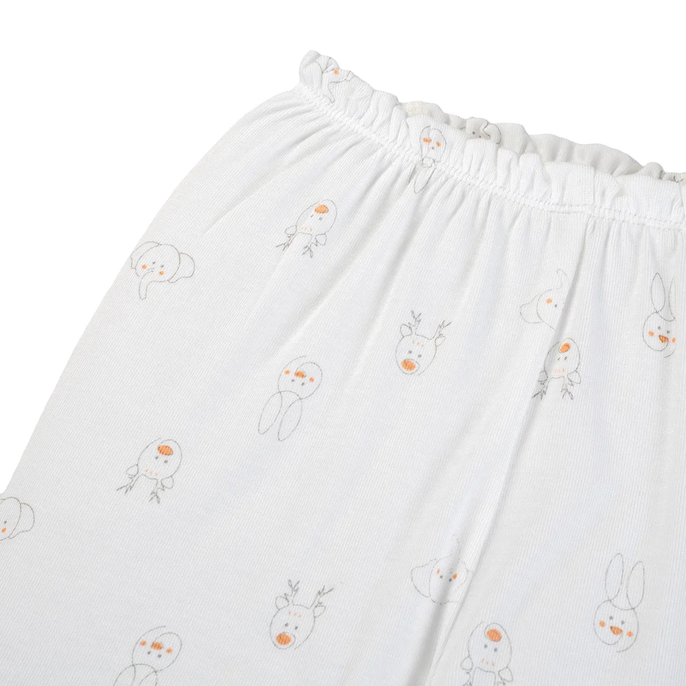 Bộ modal kháng khuẩn dài Animo HR VD0825081 (0-6M,Xám-trắng,NN06)