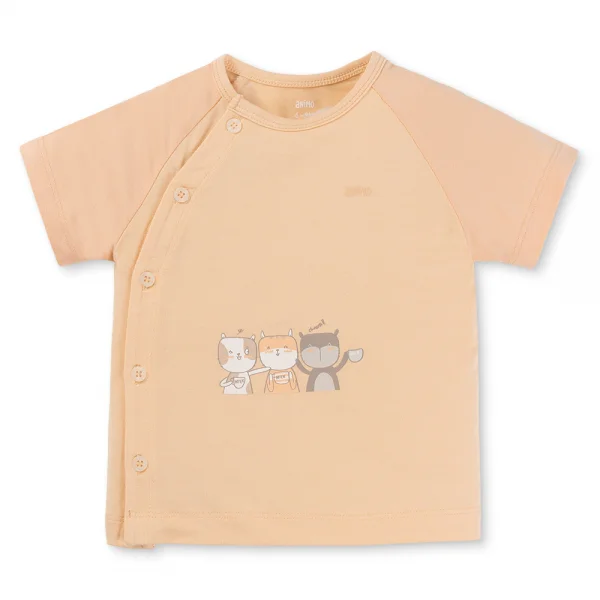 Set 2 Bộ kháng khuẩn Modal ngắn Animo BMC0925002 (0-3M,Be-trắng,NN06)