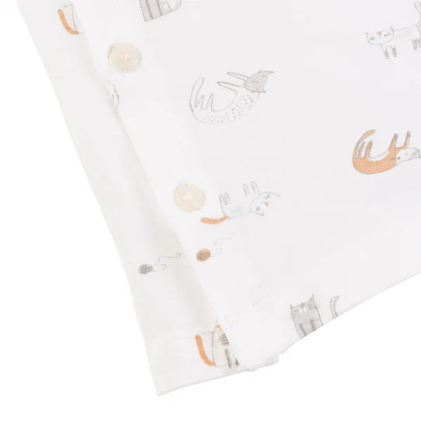 Set 2 Bộ kháng khuẩn Modal ngắn Animo BMC0925002 (0-3M,Be-trắng,NN06)