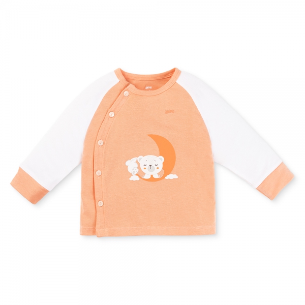 Set 2 Bộ kháng khuẩn Modal dài Animo VD0725007 (0-24M,Cam-trắng,TT06)