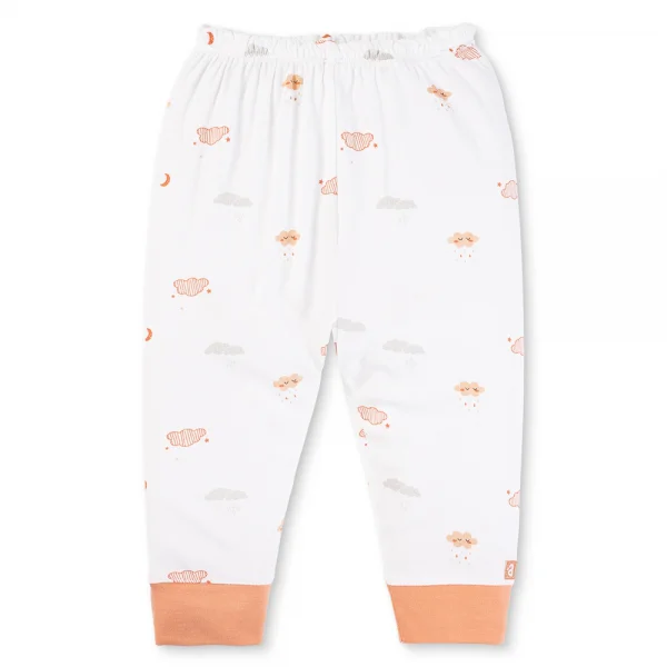 Set 2 Bộ kháng khuẩn Modal dài Animo VD0725007 (0-3M,Cam-trắng,TT06)