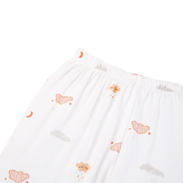 Set 2 Bộ kháng khuẩn Modal dài Animo VD0725007 (0-3M,Cam-trắng,TT06)