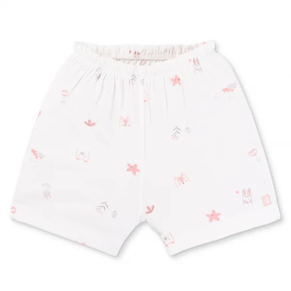 Set 2 Bộ kháng khuẩn Modal ngắn Animo VD0725002 (0-3M,Hồng-trắng,NN05)