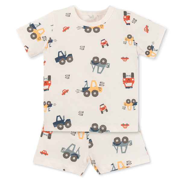Bộ bé trai ngắn Animo Easy HN0925039 (1-4Y,Kem,TT04)