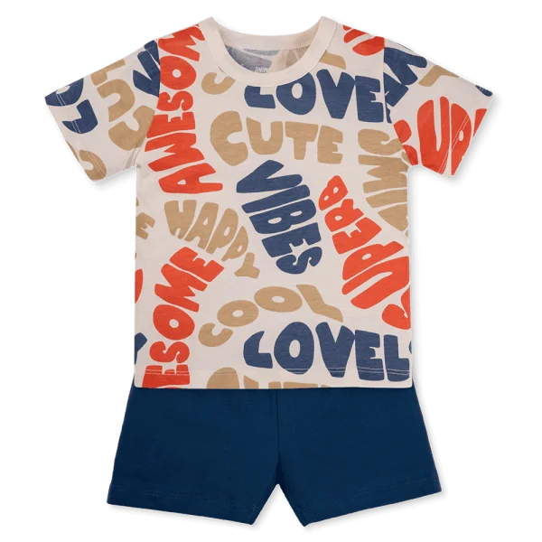 Bộ bé trai áo tay ngắn quần ngắn Animo easy (1-4Y) HN0925037