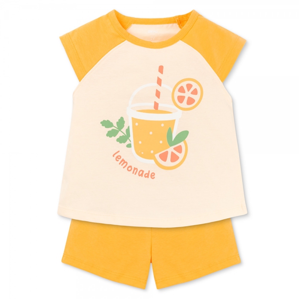 Bộ bé gái ngắn Animo Easy TX0825063 (1-4Y,Vàng,TT02)