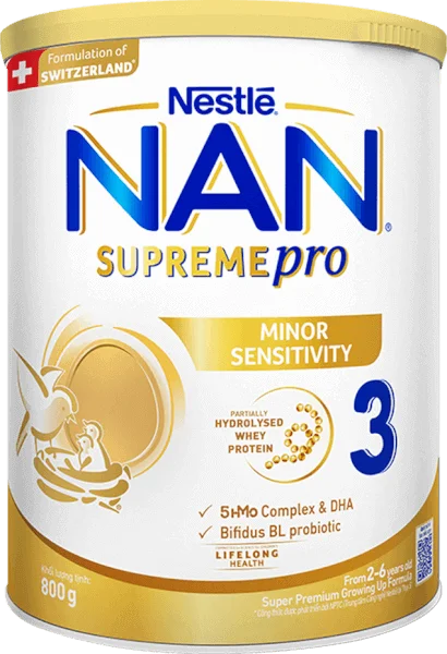 Sữa NAN SUPREME PRO số 3 800g (2-6 tuổi) (giao bao bì ngẫu nhiên)