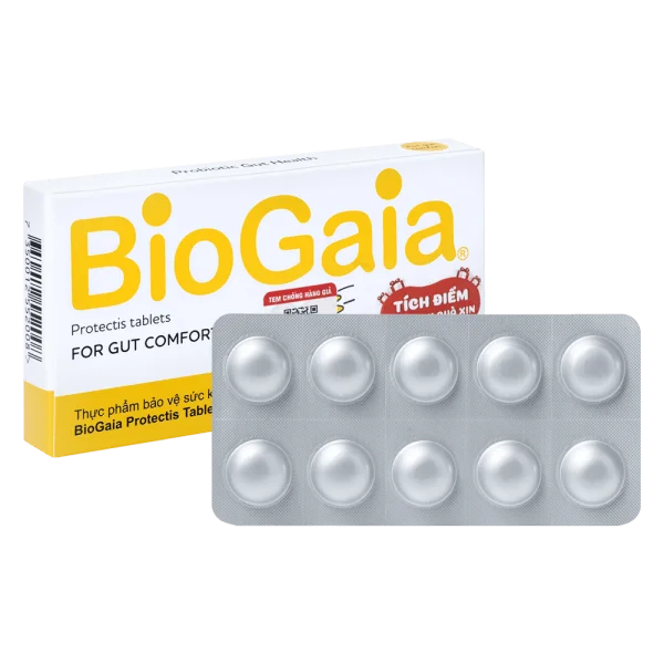 Men vi sinh dạng viên nhai Biogaia