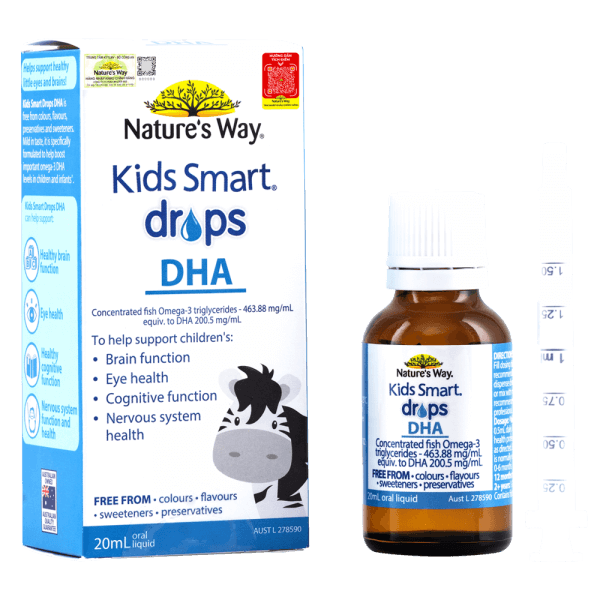 Thực phẩm bảo vệ sức khỏe Nature's Way Kids Smart Drops DHA (20ml)