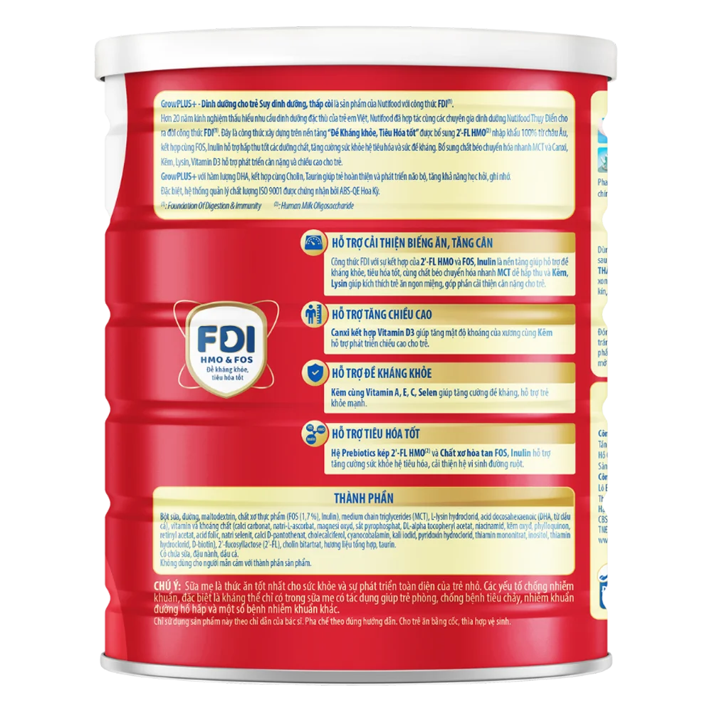 Combo 2 Sữa GrowPlus Đỏ 1,5kg (từ 1 tuổi)
