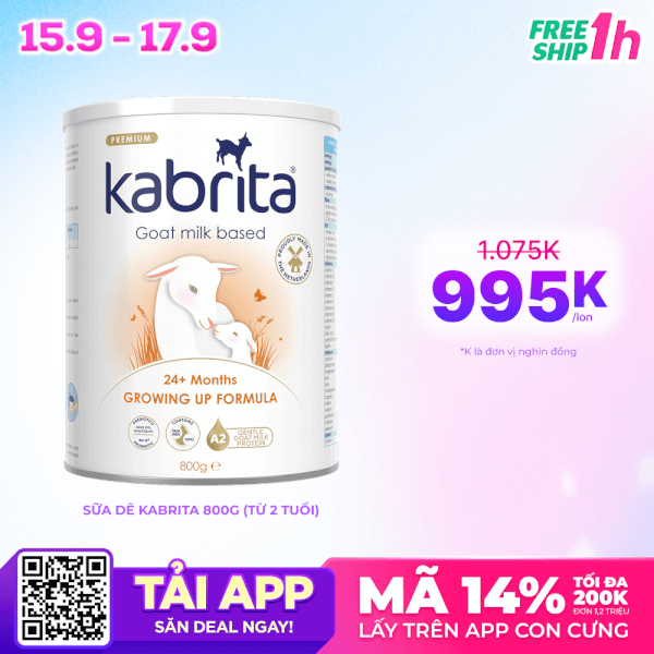 Sữa dê Kabrita Số 3 800g (từ 2 tuổi)