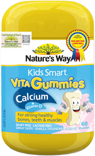 Combo 2 Nature's Way Kid Smart Vita Gummies Calcium + Vitamin D